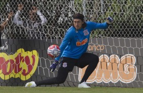 Cássio finaliza preparação para o jogo conta o Santos, pela semifnal do Paulistão