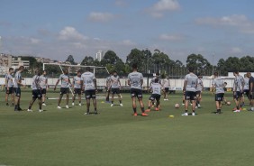 Timão treina no CT Joaquim Grava para jogo contra o Santos, pelo Campeonato Paulista