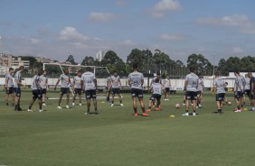 Timo treina no CT Joaquim Grava para jogo contra o Santos, pelo Campeonato Paulista