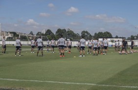 Elenco treina pela última vez antes do duelo contra o Santos