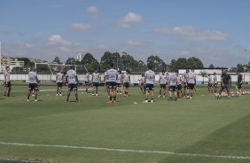 Elenco treina pela ltima vez antes do duelo contra o Santos