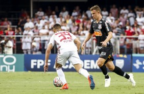 Carlos Augusto no duelo contra o So Paulo, pela final do Campeonato Paulista 2019