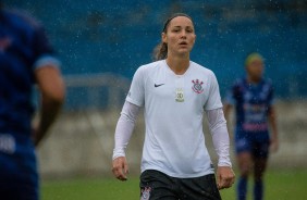 Giovanna Crivelari no jogo contra o Taubat, pelo Paulisto Feminino