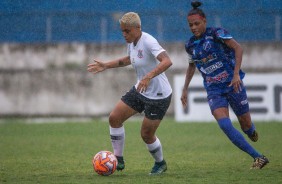 Marcela durante o jogo contra o Taubat, pelo Campeonato Paulista Feminino