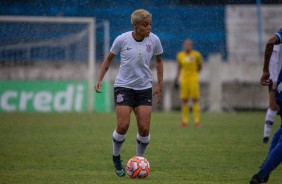 Meia Marcela durante vitria contra o Taubat, pelo Paulista Feminino