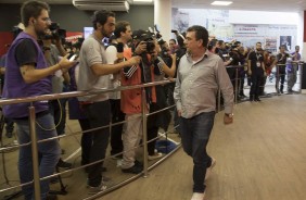 Presidente Andrs Sanchez chega ao Morumbi para final contra o So Paulo