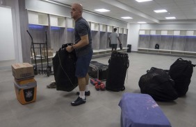 Vestirio antes de So Paulo e Corinthians, pela final do Campeonato Paulista