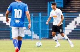 Caetano no jogo contra o Cruzeiro, pela Copa do Brasil sub-20