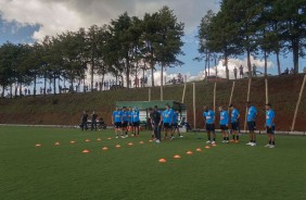 Jogadores fazem ltima atividade para jogo contra a Chapecoense