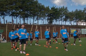 Walmir Cruz  no treino desta segunda-feira no CT