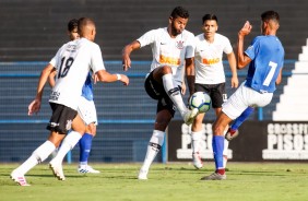 Nathan durante jogo contra o Cruzeiro, que eiliminou o Corinthians da COpa do Brasil Sub-20