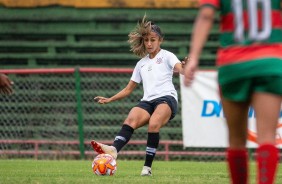 Diany no duelo contra a Portuguesa, pelo Campeonato Paulista Feminino