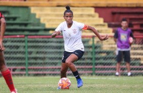 Grazi atuando na goleada contra a Portuguesa, pelo Campeonato Paulista Feminino