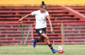 Grazi durante jogo contra a Portuguesa, pelo Campeonato Paulista Feminino