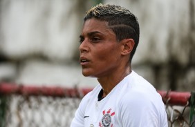 Marcela no embate contra a Portuguesa, pelo Campeonato Paulista Feminino