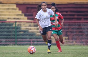 Millene no duelo contra a Portuguesa, pelo Campeonato Paulista Feminino