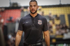 Treinador Bruno Savignani, no Ginásio Wlamir Marques, pelo NBB contra o Flamengo