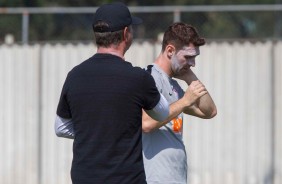 Boselli no treino desta manhã no CT Joaquim Grava
