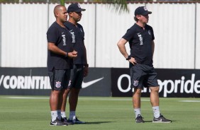 Comisso tcnica no treino de hoje no CT