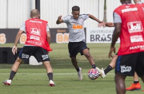 Jovem Pedrinho no treino de hoje no CT