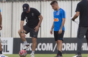 Ramiro no treinamento de hoje no CT Joaquim Grava