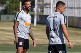 Michel Macedo no treino deste sábado de aleluia no CT Joaquim Grava