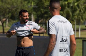 MIchel no treino deste sábado de aleluia no CT Joaquim Grava