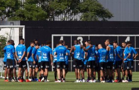 Time do Corinthians se prepara para encarar o São Paulo, na final do Paulistão