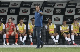 Carille comandou o Corinthians na vitória contra o São Paulo, pela final do Paulistão 2019