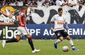 Fagner durante embate contra o São Paulo, pela final do Paulistão 2019