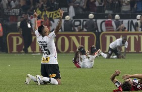 Ralf comemora o ttulo de Campeo Paulista, na Arena Corinthians, em cima do So Paulo