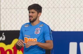 Bruno Mendéz no treino de reapresentação do Corinthians após conquista do Campeonato Paulista
