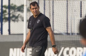 Carille no primeiro treino do Corinthians após conquista do Campeonato Paulista