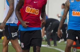 Ren Jnior no treino de reapresentao do Corinthians aps conquista do Campeonato Paulista