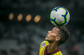 Pedrinho na partida contra a Chapecoense, pela Copa do Brasil, na Arena Corinthians