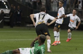 Boselli no jogo contra a Chapecoense; argentino anotou o primeiro gol do Timão