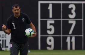 Carille comandou o ltimo treino antes do jogo decisivo contra a Chapecoense, pela Copa do Brasil