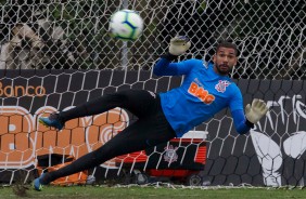 Filipe no último treino do Corinthians antes do duelo contra a Chapecoense