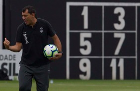 Treinador Fbio Carille faz ltimo treino antes duelo contra a Chapecoense