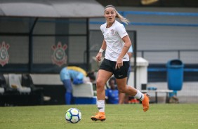 Crivelari no jogo contra o São José, pelo Campeonato Brasileiro Feminino