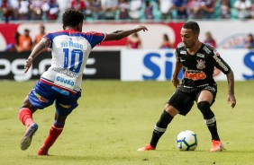 Clayson durante jogo contra o Bahia, pela estreia no Campeonato Brasileiro 2019
