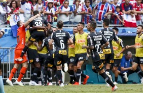 Com Pedrinho, Corinthians abre o placar diante o Bahia, pelo Campeonato Brasileiro