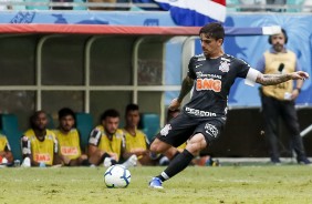Lateral Fagner durante jogo contra o Bahia, pela estreia do Campeonato Brasileiro
