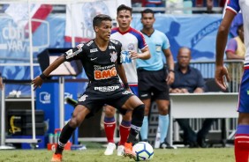 Pedrinho durante jogo contra o Bahia, pela estreia do Campeonato Brasileiro