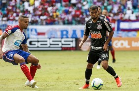 Sornoza durante jogo contra o Bahia, pela estreia do Campeonato Brasileiro