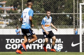 Timão durante treino deste sábado no CT Joaquim Grava