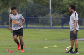 Júnior Urso no treino de reapresentação do Corinthians após derrota para o Bahia, pelo Brasileirão