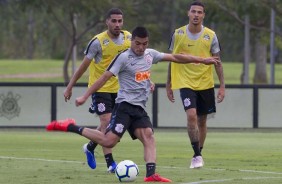 Roni no treino de reapresentao do Corinthians aps derrota para o Bahia, pelo Brasileiro