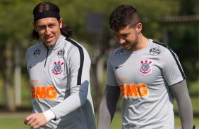 Cássio e Caíque França treinam no CT Joaquim Grava