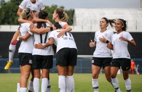 Corinthians Futebol Feminino durante jogo contra o So Jos, pelo Paulisto da categoria